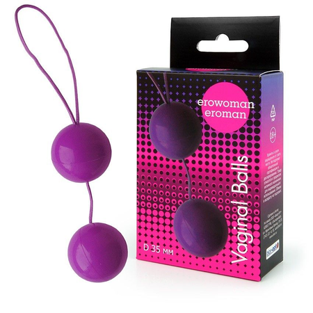 Kuglice vaginalni Balls boja ljubičasta D 35 mm, Težina 50 g art. EE-10097 V